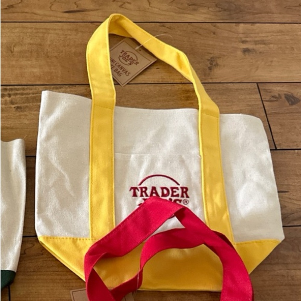 Yellow Trader Joe's Mini Tote